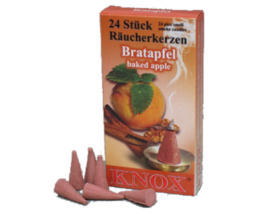Świeczki - dymki do figurek Kopciucha pieczone jabłko