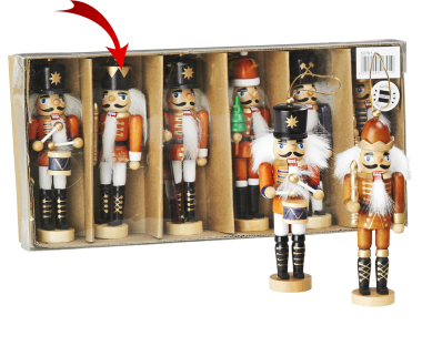 Mini dziadek do orzechów 12 cm król