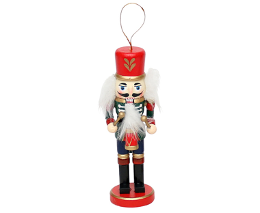 Mini dziadek dobosz do orzechów zawieszka 13,5 cm
