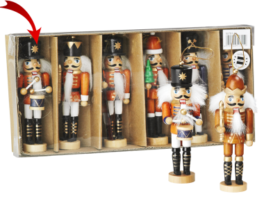 Mini dziadek do orzechów 12 cm dobosz
