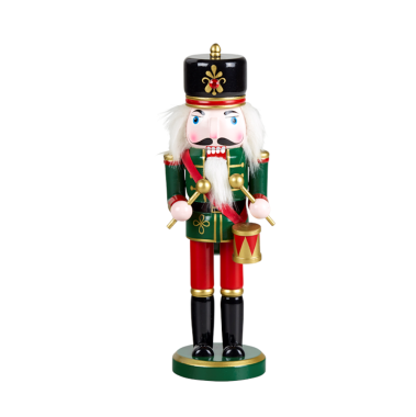Dziadek do orzechów Dobosz Zielony 26 cm