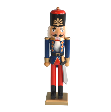 Dziadek do orzechów żołnierz niebieski 37cm