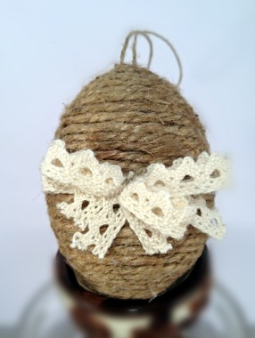 Pisanka brązowa dratwa 8 cm